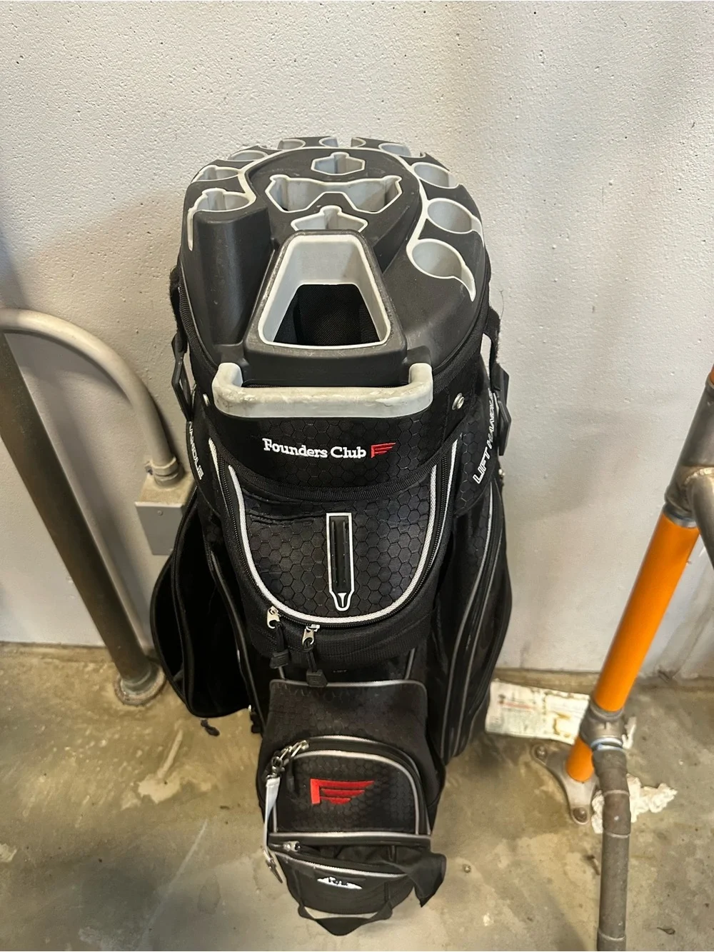 Black & Gray Men’s Golf Stand Bag – Top-Organizer Design